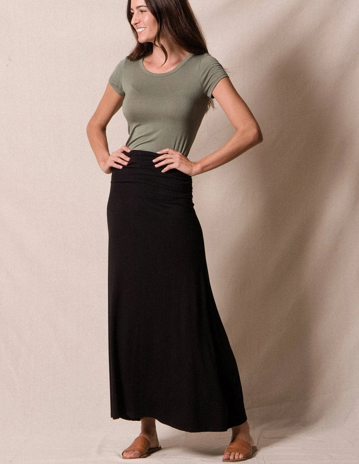 Bamboo Classic Maxi Skirt