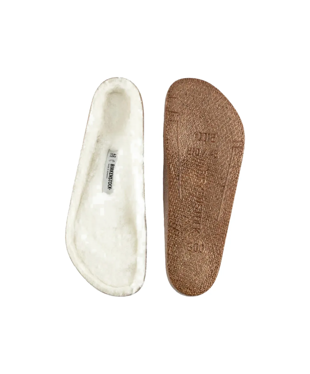 Birkenstock Home Shoes Shearling White Footbed