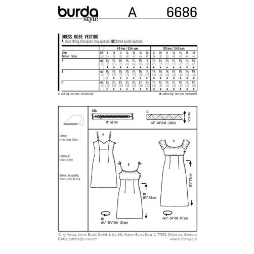 Burda Dresses 6686