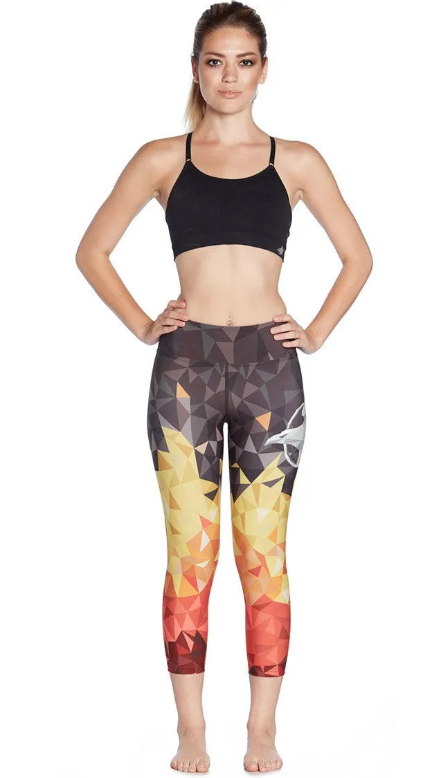 Flames - Capri Length Leggings - CUSTOM ORDER