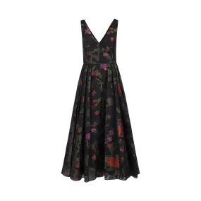 Floral Pleated Midi Dress