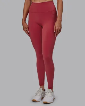 Fusion Full Length Leggings - Claret