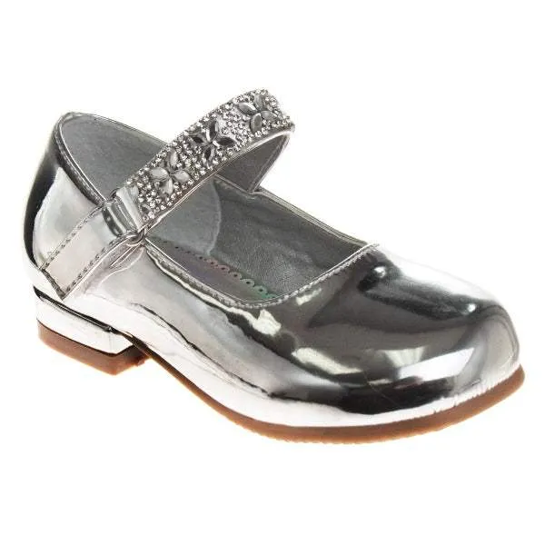 Josmo Girls Silver Dress Shoes (Toddler)