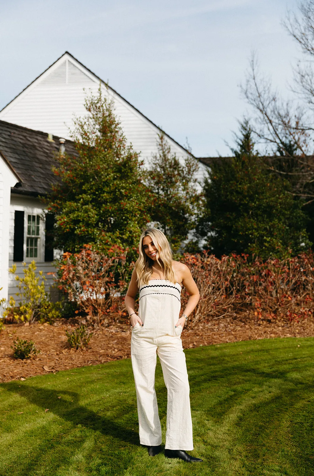 Just Saying Jumpsuit - Cream