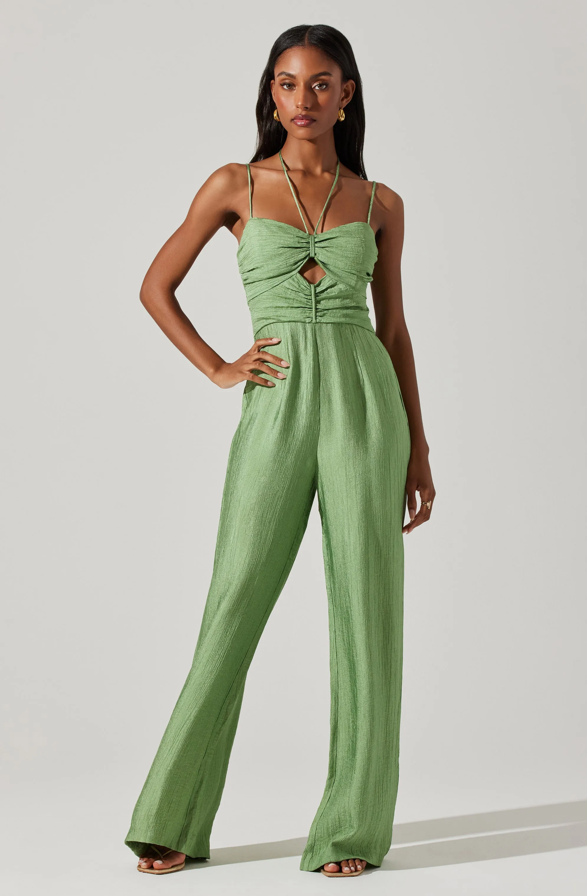 Kamora Front Cutout Jumpsuit