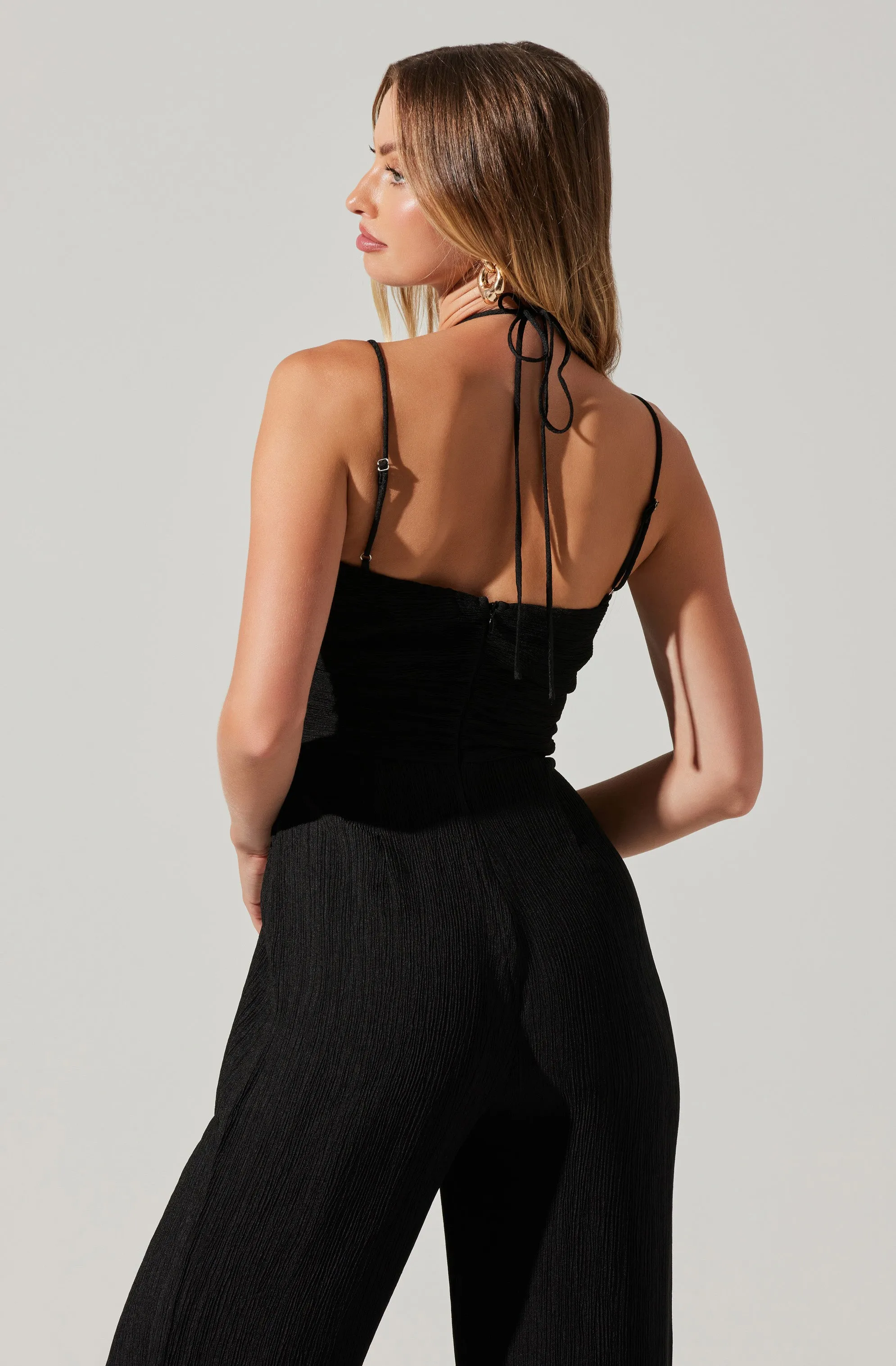 Kamora Front Cutout Jumpsuit