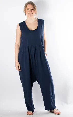 Lydia Plain Jumpsuit | Navy