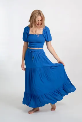 Miami Tiered Boho Maxi Skirt