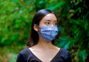 Pleated Face Mask - Binonduk Navy