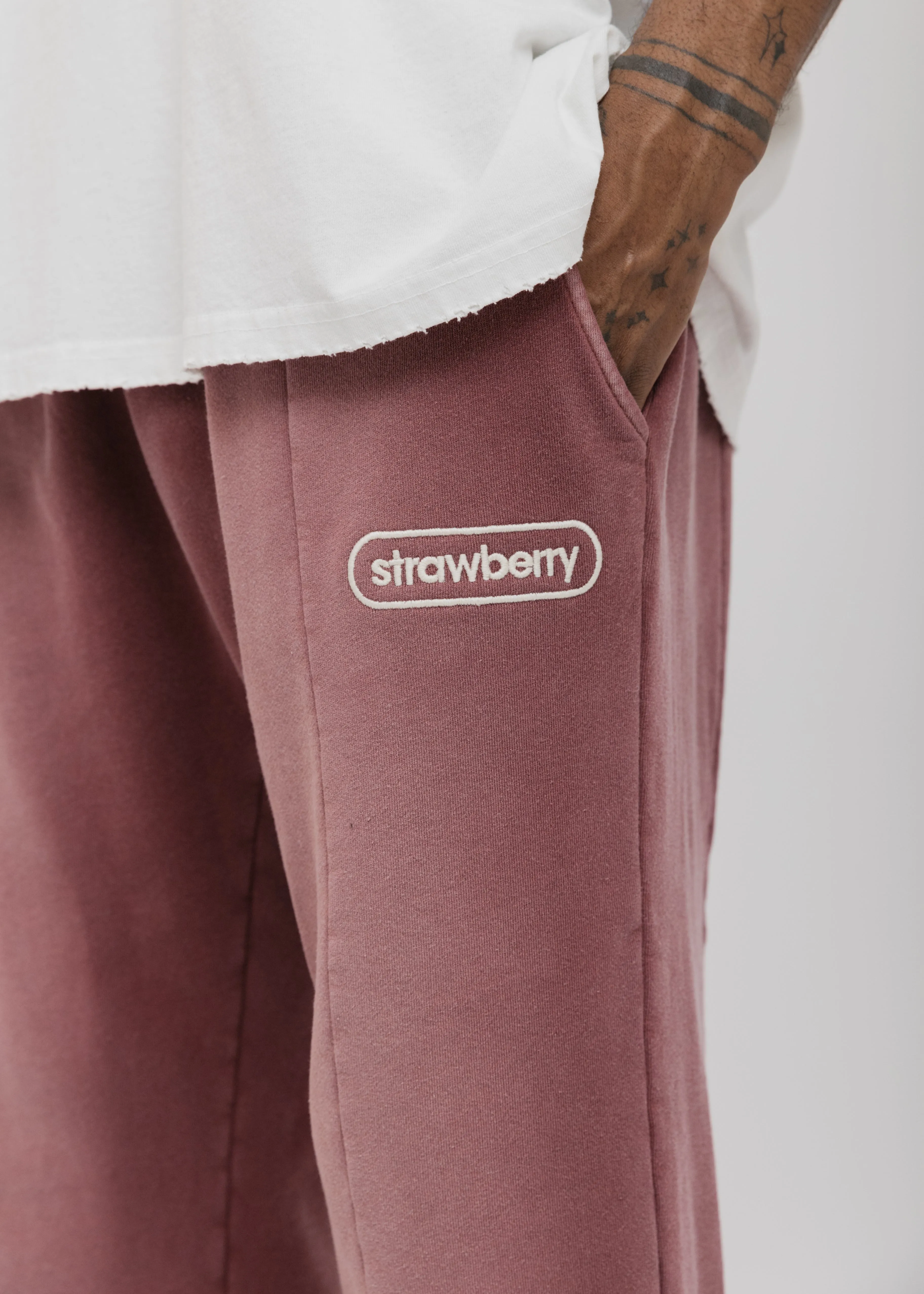 Pleated Sweatpant - Burgundy