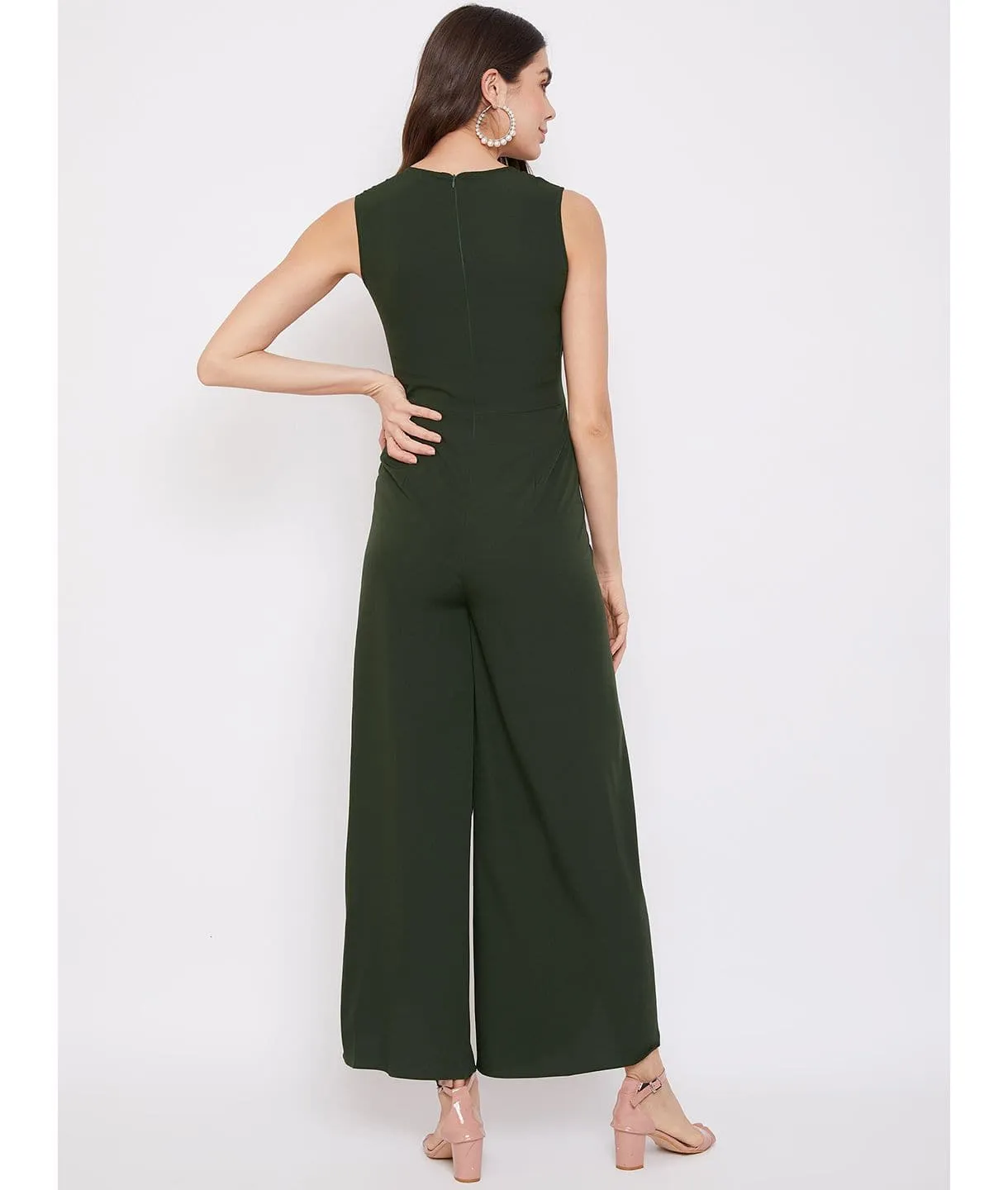 Plus Tulip Style Wrap Jumpsuit