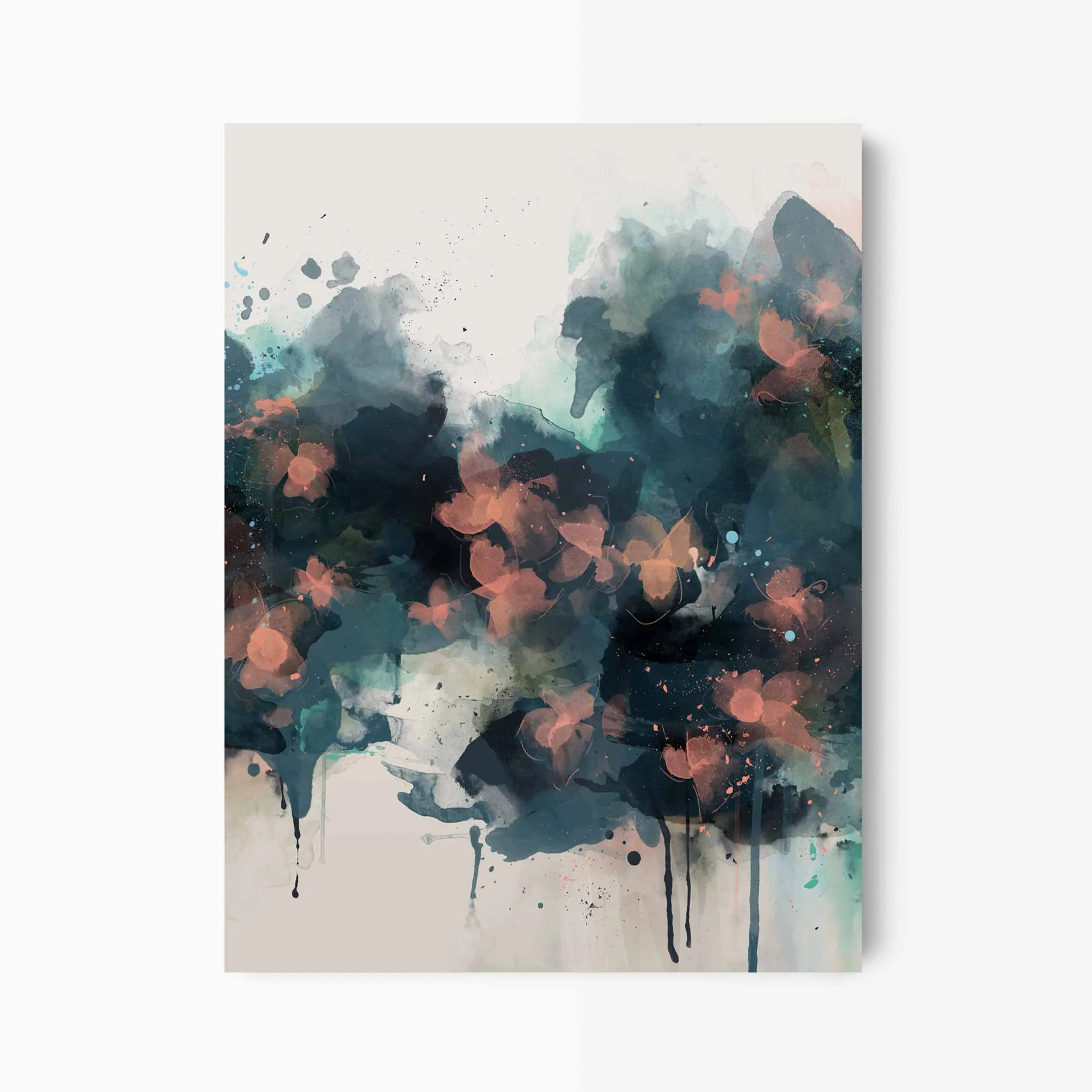 Summer Nights Abstract Floral Print