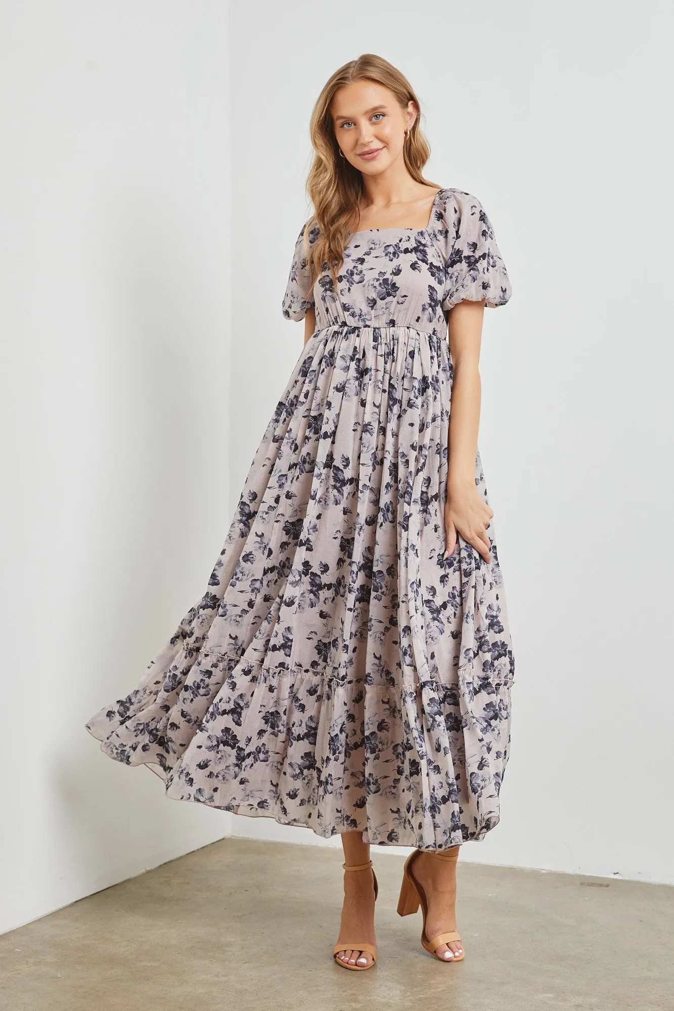 The Ida Pleated Floral Dress